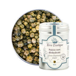 Green dehydrated pepper