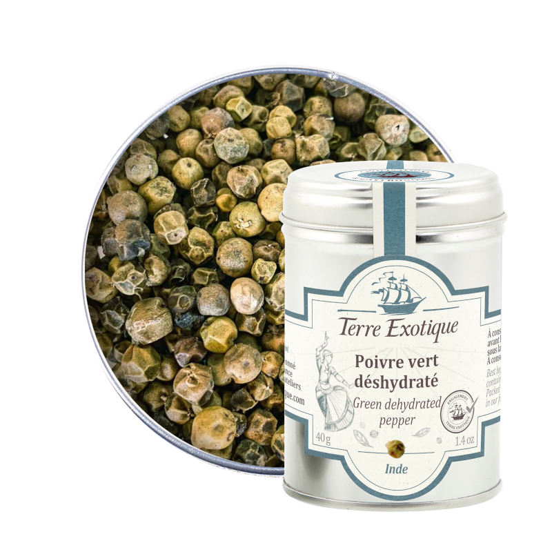 Green dehydrated pepper