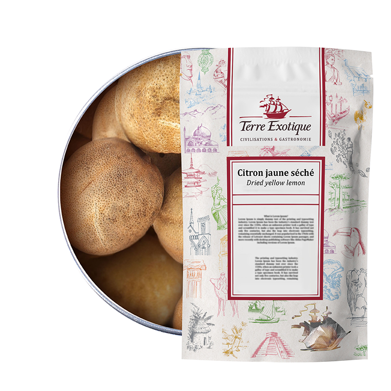 Dried yellow lemon (bulk)