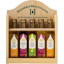 Wooden display stand 5x10cl