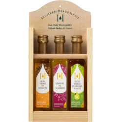 Wooden display stand 3x10cl